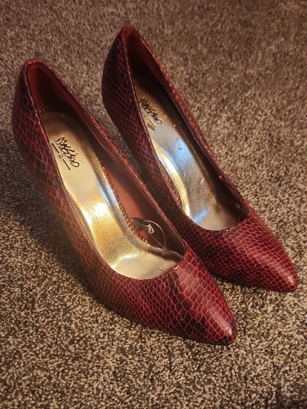 Mossimo Snake Print Pumps - Size 6